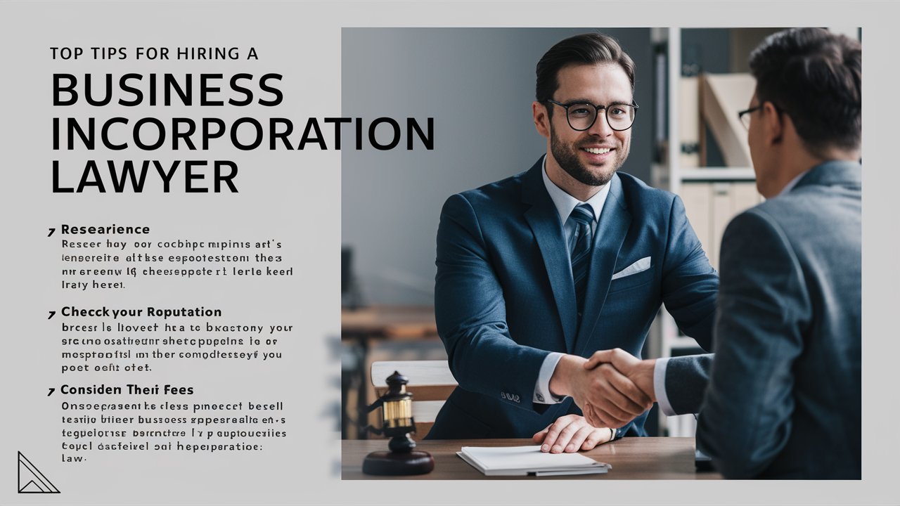 Top Tips for Hiring a Business Incorporation Lawyer