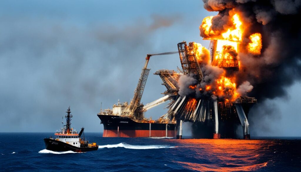 oil rig explosion